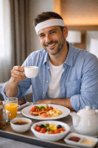 Paciente Feliz Post Operatorio con Vendaje Medican Clinics Paciente Feliz Post Operatorio con Vendaje Medican Clinics